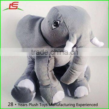 Custom Gray Soft Stuffed Plushie Plush Animal Elephant Kids Cuddly Toys