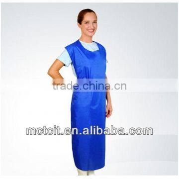 Disposable blue color resin coated apron