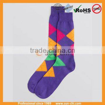 New Arrival Infant Socks Classic Grid Diamond Pattern Cotton Boys Knitted Socks for Kids Wear Sc40825-36 photo-4