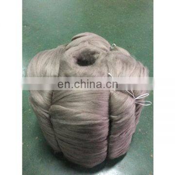 Factory wholesale competitive price Mongolian cashmere fiber tops brown 16.5mic/44-46mm for spinning yarn