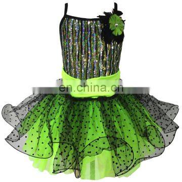 NT0018 multi sequin spandex dresses tutu with feather flower ballet dancewear costume dresses, girls tutus,skirts dancewear