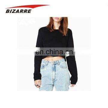 Hot Selling Custom Compressed Print Women Crop Top Hoodie