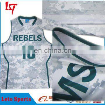 custom dye sublimation basketball jersey new style camo basketball jersey uniform