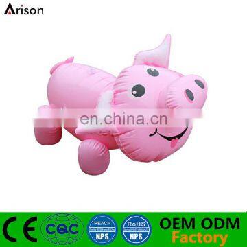 PVC inflatable pig toy lovely inflatable piggy model for inflatable cartoon animal