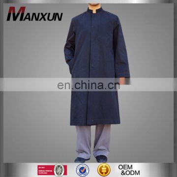 Latestes Simple Jalabiya Men Thobe Mandarin Collar Malaysia Baju