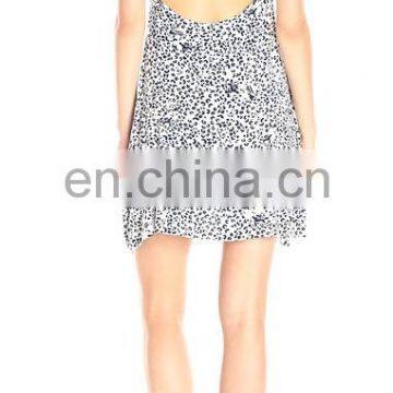 2016 BAIYIMO Sexy Leopard Printed Halter Mini Dress Wholesale Made in China photo-2