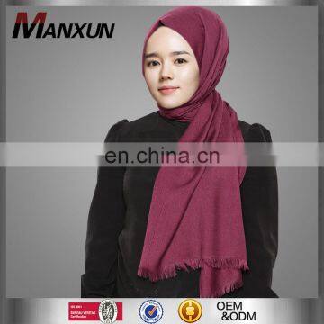 Wholesale Stylish linen Women Muslim Shawl Hijab Scarf