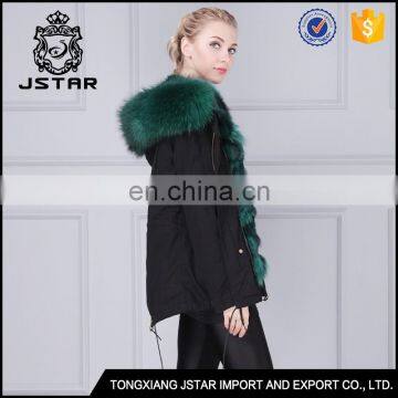 Men and Women Short Black Rabbit Fur Coat With Real Lined photo-5