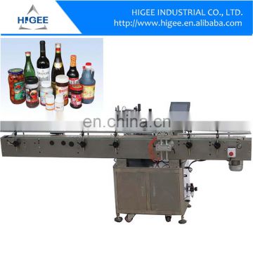 Delta servo motor automatic fix-point round bottle sticker labeling machine with turntable