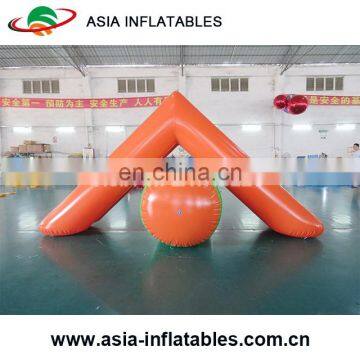 0.9mm pvc floating mountain inflatable water slide inflatable water tower for sale