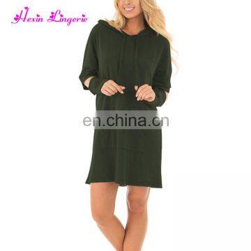 Top Selling Hoodie Pullover oversized sweatshirt wholesale one piece dress simple