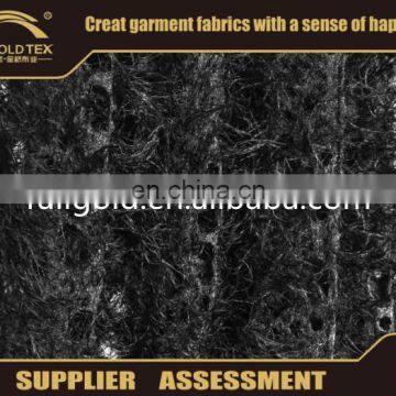 High Quality Black Hollow Out TR Coarse Needle Jacquard For Fashion Wear