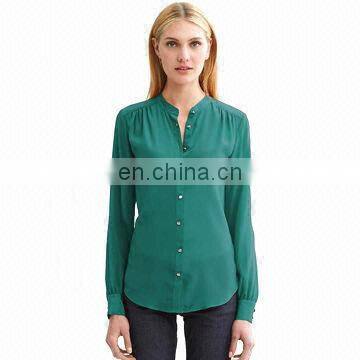 Lady Fashion 100% Silk Blouse Hand Made