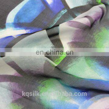 Printed silk chiffon fabric for sale