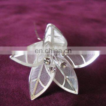 Wholesale silver leaf hair pins