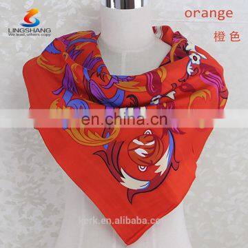 New Floral 100% Silk Scarf Square Women's Bandana Neck Dress Shawl Wraps Bandana photo-3