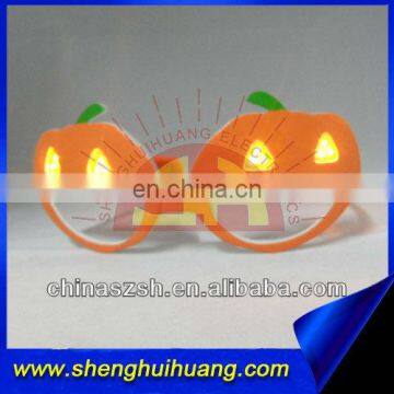 LED Halloween gifts light up pumpkin shape glasses