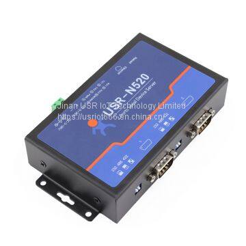 Serial to Ethernet Converter, 2 Ports