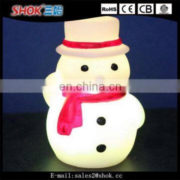 Christmas decorations outdoor led lighted plastic snowman from china market