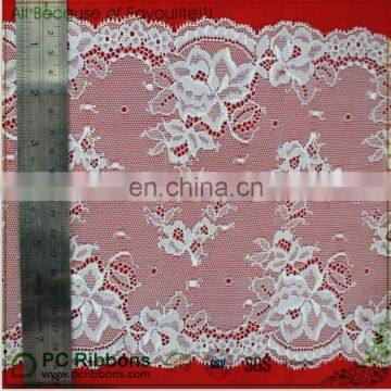 high quality big jacquard woven lace stretch ribbons