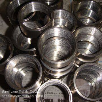 Titanium Pure or Alloy Forged Flange or Machined Parts With NPT Screw photo-5