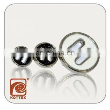 2 Long Way Holes ABS Plastic Plating Button With Painting Oil For Garment Coat, Sweater