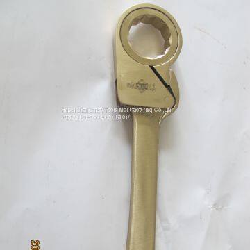 Anti Spark Hand Tools Beryllium Copper Aluminum Bronze Friction Ratchet Wrench Spanner photo-3