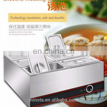 6 Pans Stainless Steel Food Warmer Bain Marie Prices photo-4