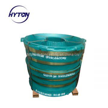 attachment parts head liner bowl liner of high manganese steel suit gp11f metso nordberg cone crusher