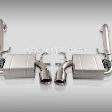 Km fit for 2017-up Porsche Cayman 718 boxster exhaust system exhaust tip