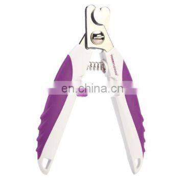 Stainless Steel Pet Nail Clippers Cat Dog Nail Clippers  File Curved Handle  Pet Cleaning Supplies