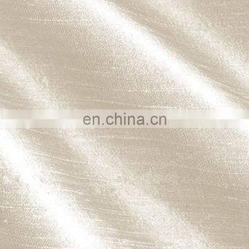 Chinese supplier 100% polyester dupioni silk fabric washable for curtain, pillowcase