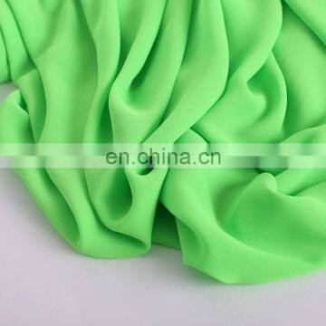 Chinese supplier 75D polyester moss crepe fabric soild color high quality moss crepe fabric