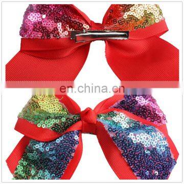 Kids Girls Sequin Hairclips Baby Barrettes Bowknot Hair Ornaments 9colors