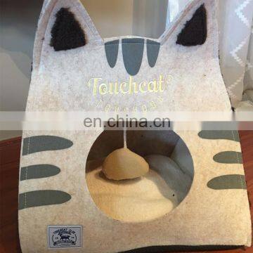 New design cute carton cat shape pet bed pet house