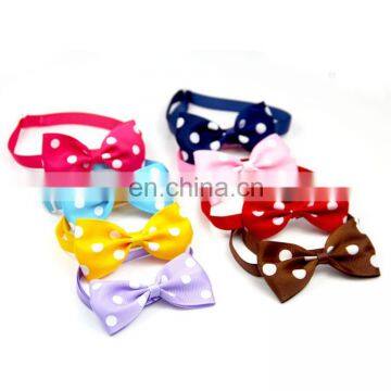 New Arrived Polyester Christmas Series Footprint Bell Pet Dog Bow Ties Collar Bow