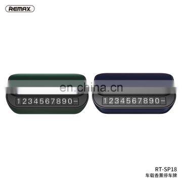 Remax 2020 Hot Seller Privacy Protection Temporary Parking Number Plate With Car Fragrance photo-3