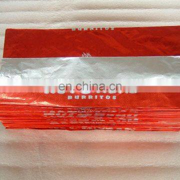 Hot Sales Printed Laminated Color Food Package Hamburger Foil Wrapper 35 x 40cm photo-3