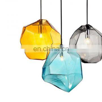 Zhongshan Nordic Style Home Decor Chandelier Glass Irregular Melt LLva Pendant Lights photo-5