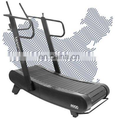 treadmill desk use in gym black self powered commercial Curved treadmill & air runner  generating sports machine running