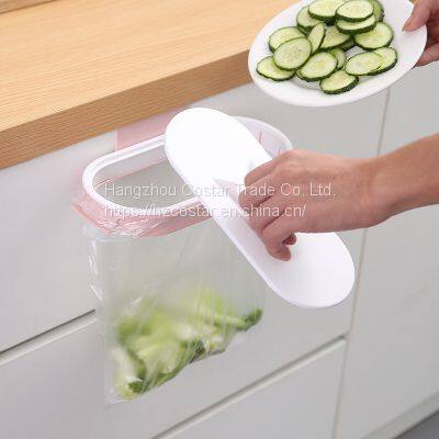 Over The Cabinet Plastic Trash Bag Holder for Kitchen, RV,Bathroom, Dorm Room photo-3
