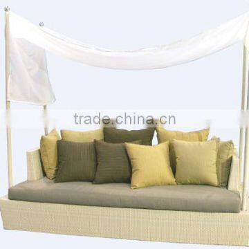 Day Bed Outdoor Rattan Wicker with Canopy