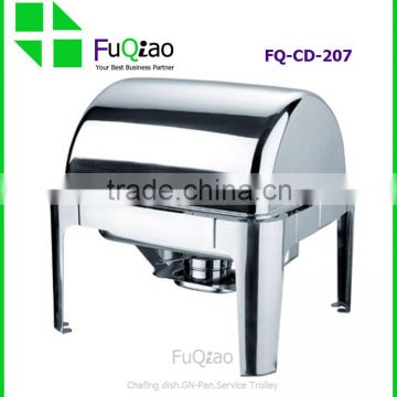 2/3 Size Rectangule Roll Top Stainless Steel Electric Hotel Buffet Chafer