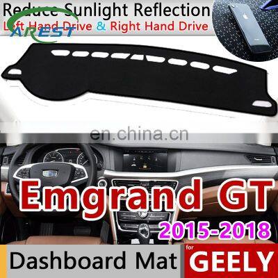 for Geely Emgrand GT GC9 2015 2016 2017 2018 Anti-Slip Mat Dashboard Cover Pad Sunshade Dashmat Carpet Cape Car Accessories Rug