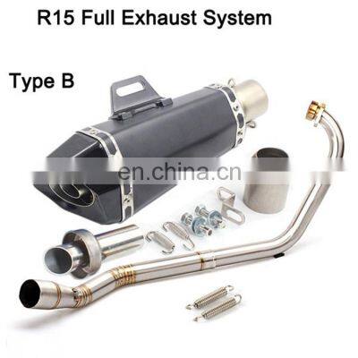 Factory Motorcycle Exhaust Systems For Yamaha R15 V1 Exhaust Pipe YFZ R15 V2 Header Pipe Exhaust R15 V1 V2 Downpipe photo-2