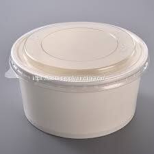 Kraft paper salad bowl paper material microwave safe soup bowls paper bowls disposable soup container