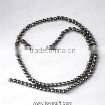 3MM Loose Hematite Round Beads 16"