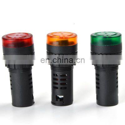 22mm AD16-22SM Flash LED Alarm Indicator Light Signal Lamp LED Active Buzzer Beep Indicator DC 12V 24V AC 110V 220V photo-2