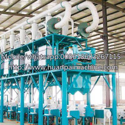 Complete set corn peeling equipment maize and wheat flour milling machine price with best price