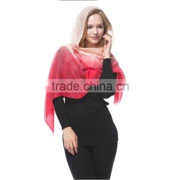 Wholesale women fashion plaid pure cashmere scarf